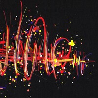 sans titre 
 2019-045. Peinture acrylique sur papier Black Black Fabriano. 20 x 20 cm. 
2019 – Dominique Vial