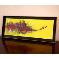 sans titre 
 2019-049. Peinture acrylique sur bois. 62 x 22 cm. 
2019 – Dominique Vial