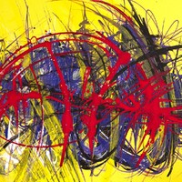 sans titre 
 2019-049. Peinture acrylique sur bois. 62 x 22 cm. 
2019 – Dominique Vial