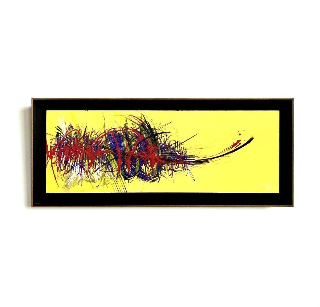 sans titre 
 2019-049. Peinture acrylique sur bois. 62 x 22 cm. 
2019 – Dominique Vial