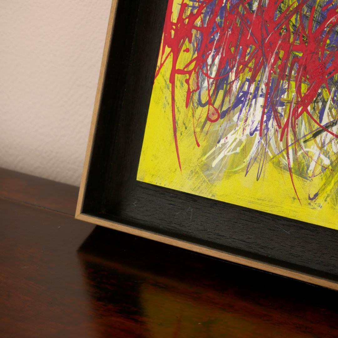 sans titre 
 2019-049. Peinture acrylique sur bois. 62 x 22 cm. 
2019 – Dominique Vial