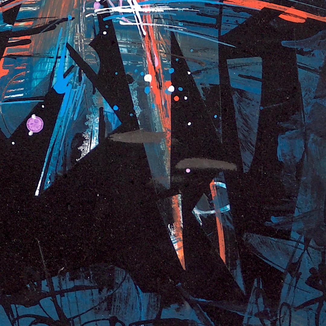 sans titre 
 2019-050. Peinture acrylique sur bois. 22 x 32 cm. 
2019 – Dominique Vial