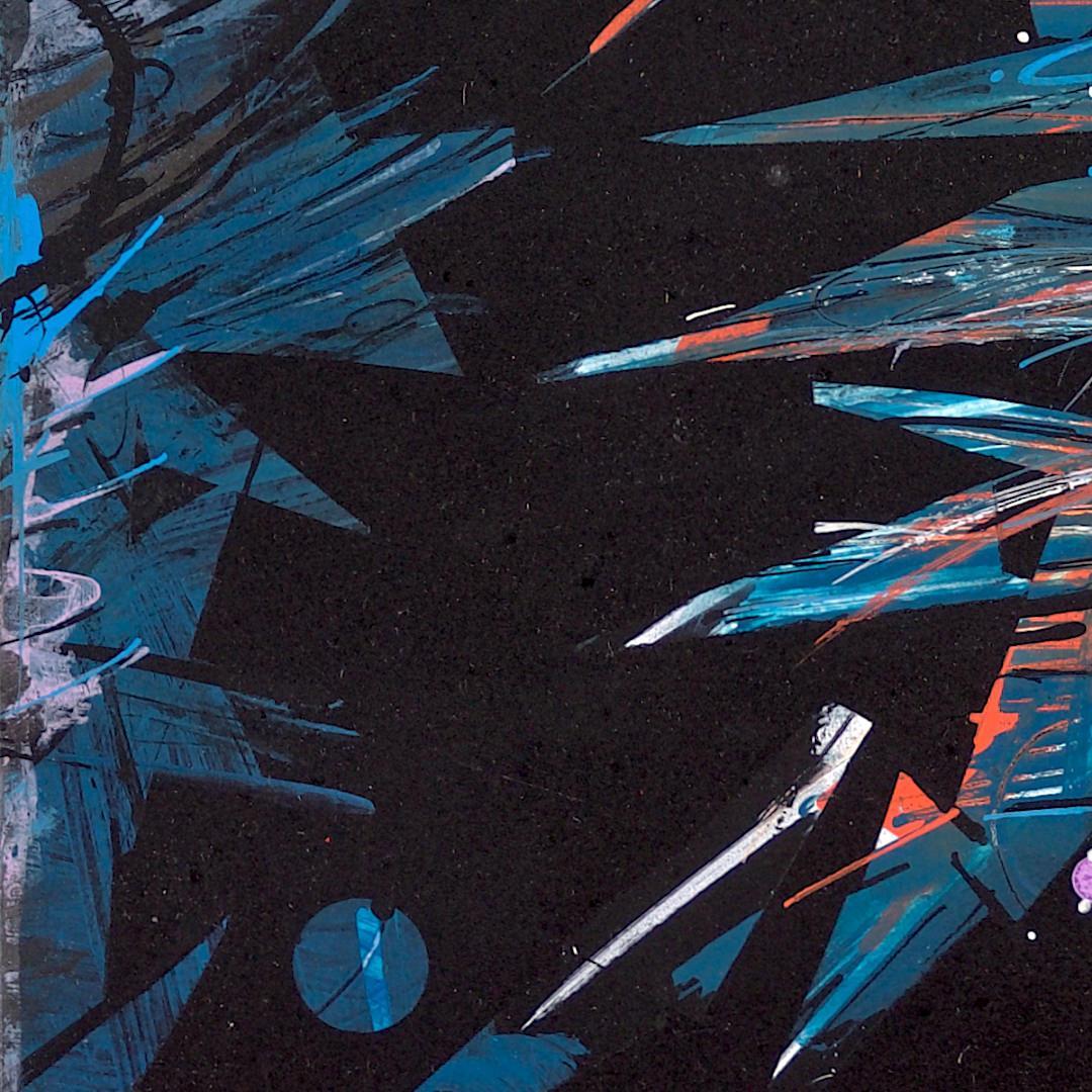 sans titre 
 2019-050. Peinture acrylique sur bois. 22 x 32 cm. 
2019 – Dominique Vial