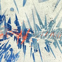 sans titre 
 2019-051. Peinture acrylique sur bois. 32 x 22 cm. 
2019 – Dominique Vial