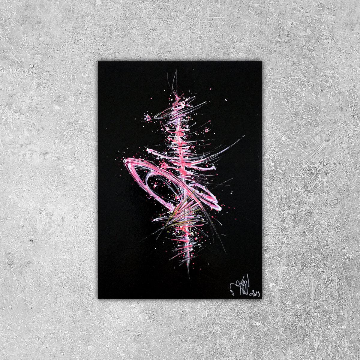 sans titre 
 2019-052. Peinture acrylique sur bois. 22 x 32 cm. 
2019 – Dominique Vial