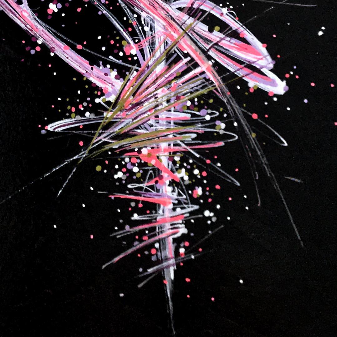 sans titre 
 2019-052. Peinture acrylique sur bois. 22 x 32 cm. 
2019 – Dominique Vial