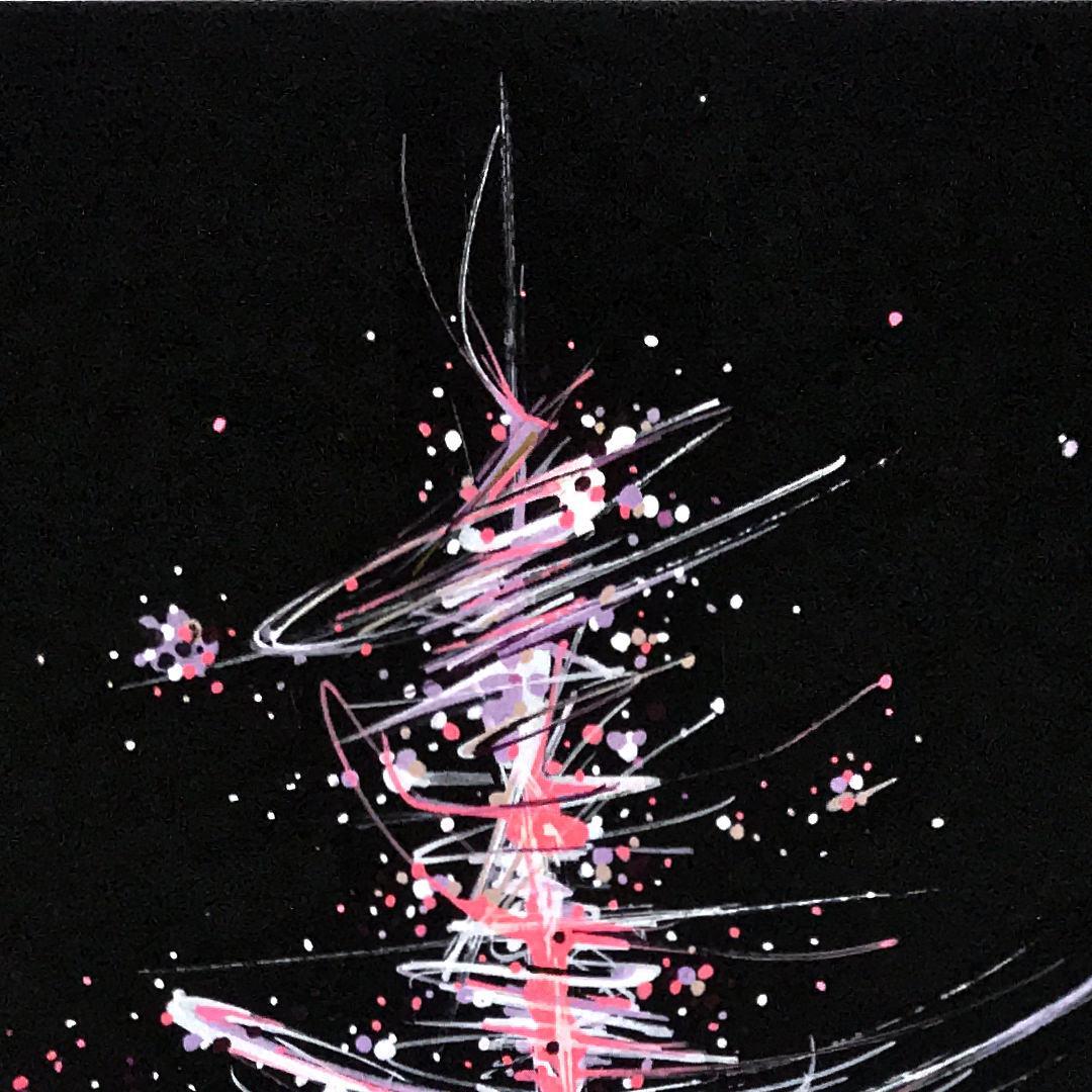 sans titre 
 2019-052. Peinture acrylique sur bois. 22 x 32 cm. 
2019 – Dominique Vial