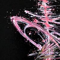 sans titre 
 2019-052. Peinture acrylique sur bois. 22 x 32 cm. 
2019 – Dominique Vial