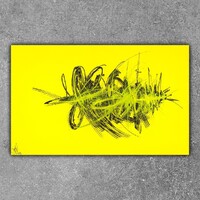 sans titre 
 2019-054. Peinture acrylique sur bois. 65 x 40 cm. 
2019 – Dominique Vial