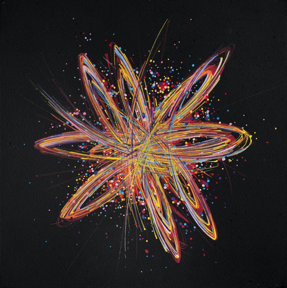 sans titre 
 2019-055. Peinture acrylique sur bois. 20 x 20 cm. 
2019 – Dominique Vial