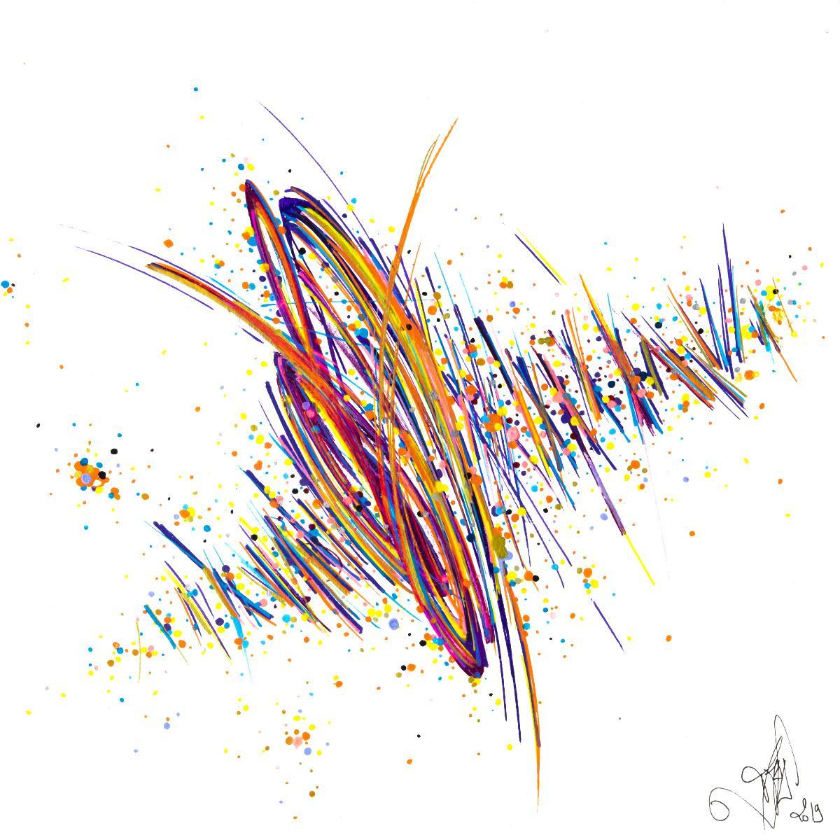 sans titre 
 2019-056. Peinture acrylique sur bois. 20 x 20 cm. 
2019 – Dominique Vial