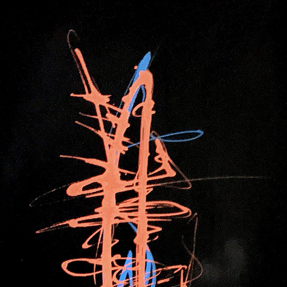 sans titre 
 2019-057. Peinture acrylique sur toile. 30 x 100 cm. 
2019 – Dominique Vial