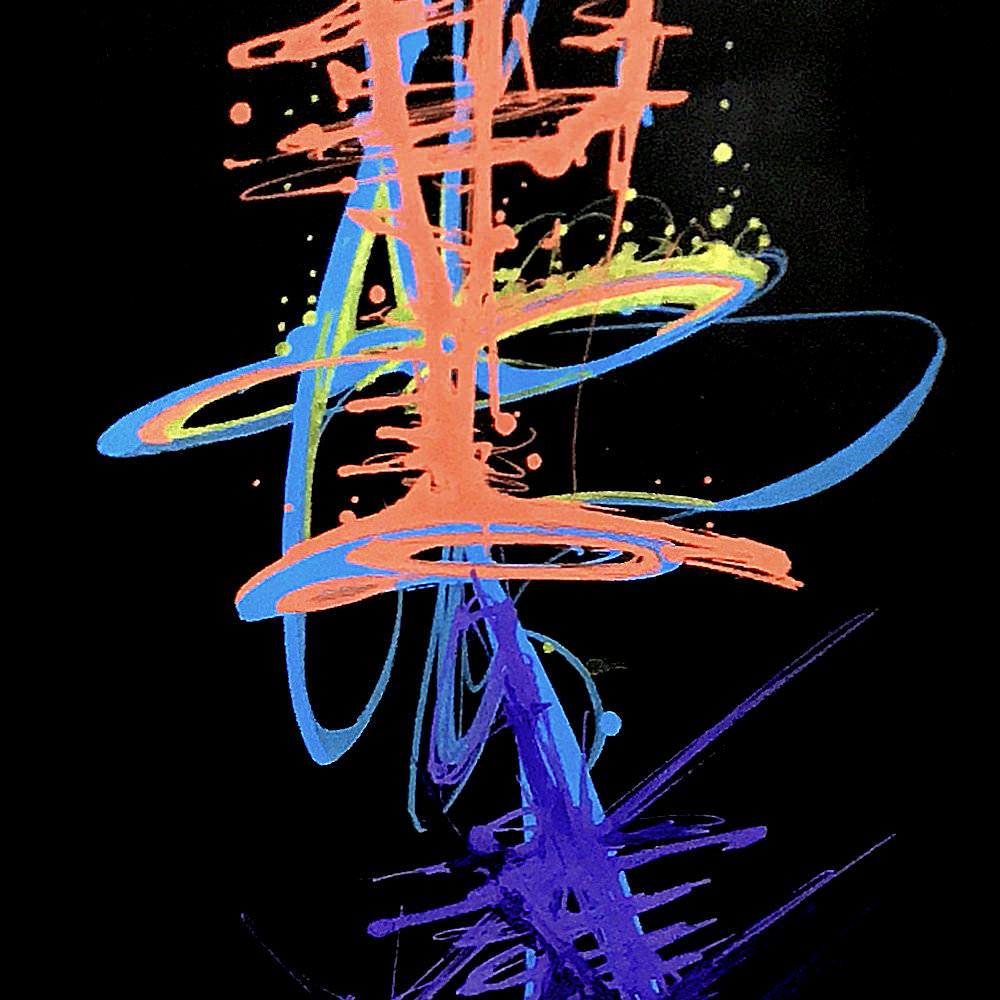 sans titre 
 2019-057. Peinture acrylique sur toile. 30 x 100 cm. 
2019 – Dominique Vial