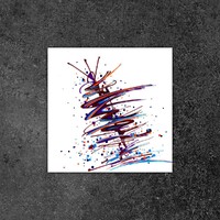 sans titre 
 2019-058. Peinture acrylique sur bois. 10 x 10 cm. 
2019 – Dominique Vial