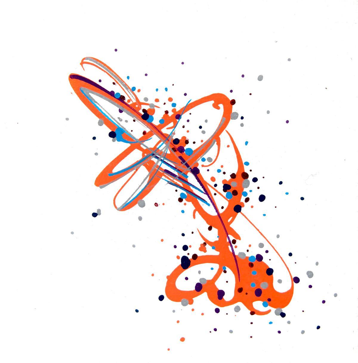 sans titre 
 2019-059. Peinture acrylique sur bois. 10 x 10 cm. 
2019 – Dominique Vial