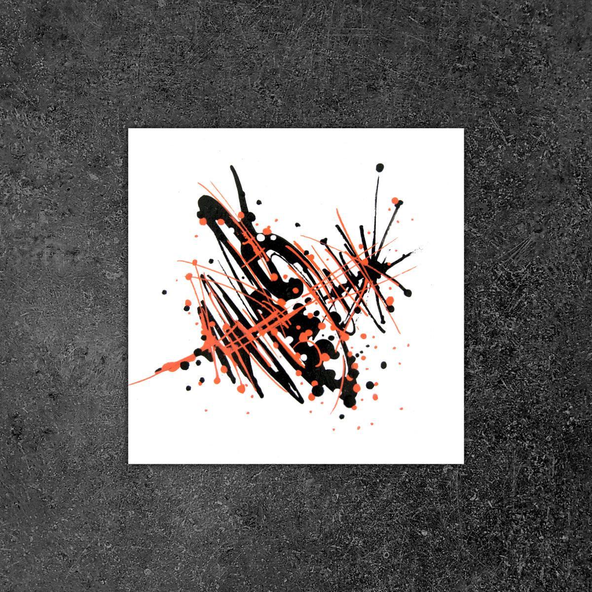 sans titre 
 2019-061. Peinture acrylique sur bois. 10 x 10 cm. 
2019 – Dominique Vial