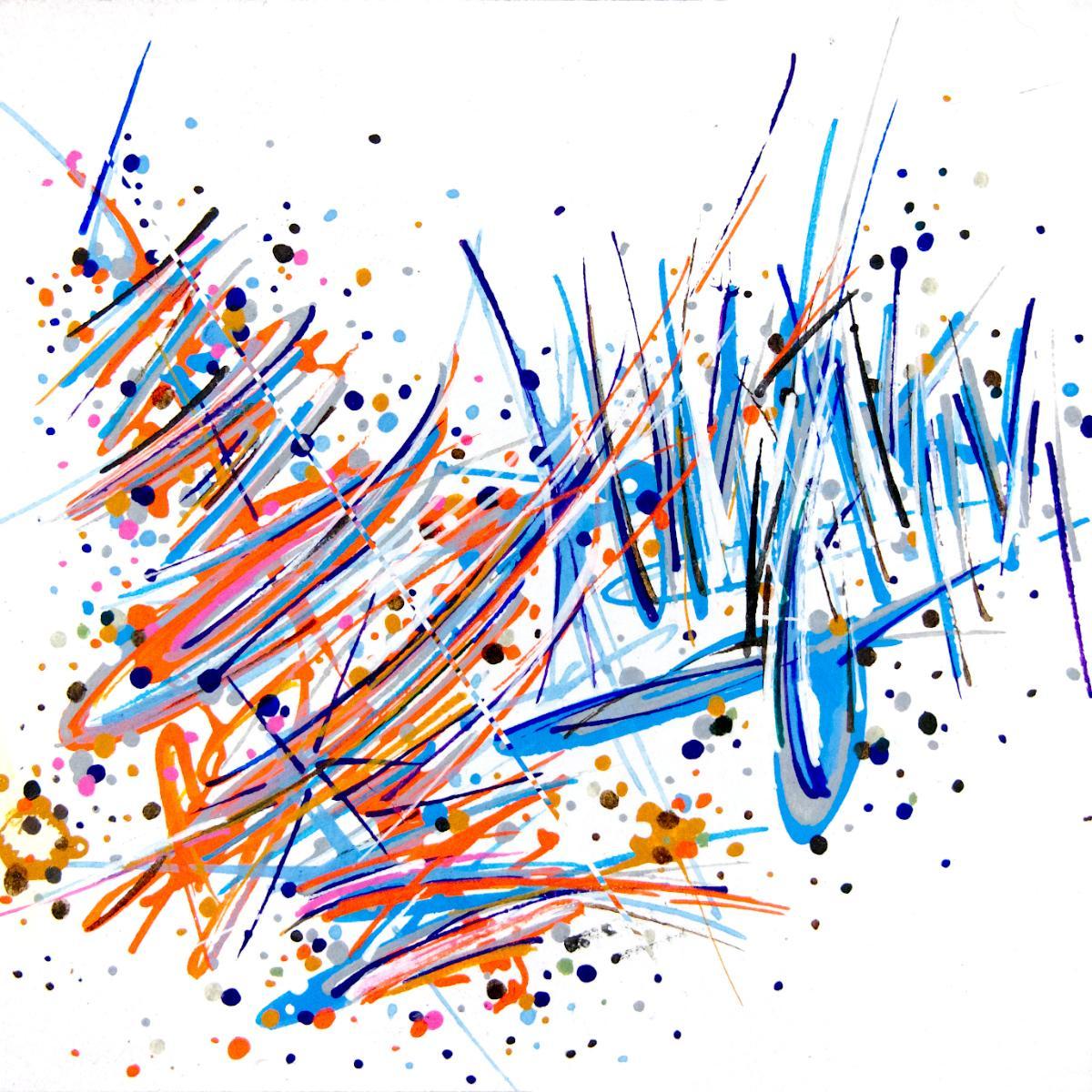 sans titre 
 2019-062. Peinture acrylique sur bois. 10 x 10 cm. 
2019 – Dominique Vial