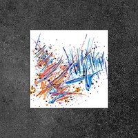 sans titre 
 2019-062. Peinture acrylique sur bois. 10 x 10 cm. 
2019 – Dominique Vial