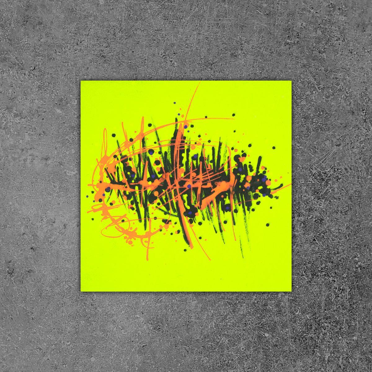 sans titre 
 2019-064. Peinture acrylique sur bois. 10 x 10 cm. 
2019 – Dominique Vial