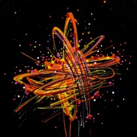 sans titre 
 2019-066. Peinture acrylique sur bois. 10 x 10 cm. 
2019 – Dominique Vial