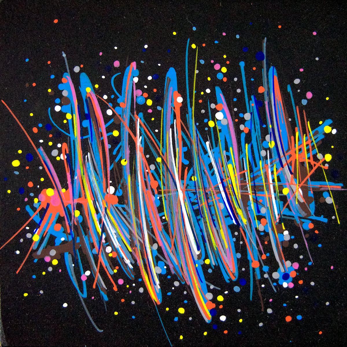 sans titre 
 2019-067. Peinture acrylique sur bois. 10 x 10 cm. 
2019 – Dominique Vial