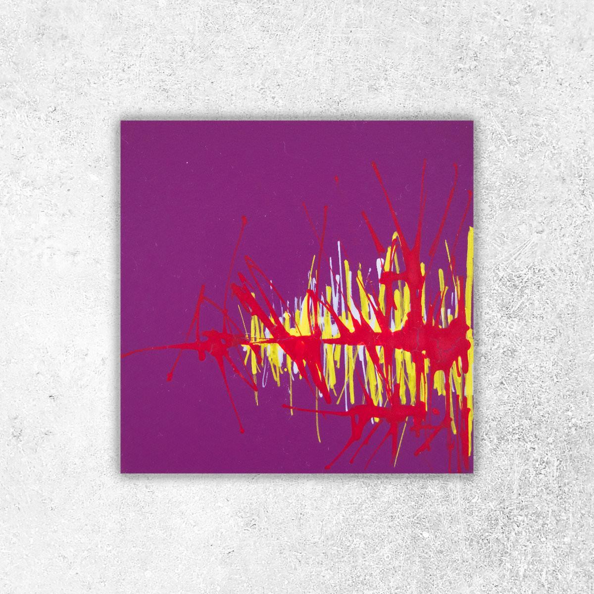 sans titre 
 2019-073. Peinture acrylique sur bois. 10 x 10 cm. 
2019 – Dominique Vial