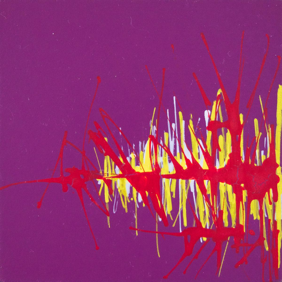 sans titre 
 2019-073. Peinture acrylique sur bois. 10 x 10 cm. 
2019 – Dominique Vial