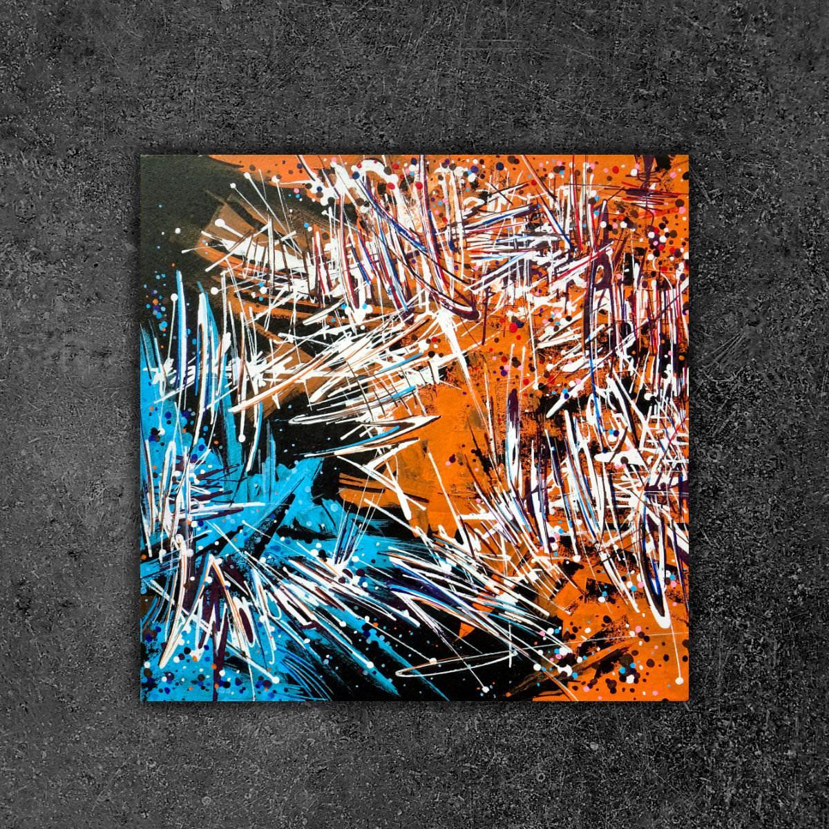 sans titre 
 2019-081. Acrylique sur bois. 20 x 20 cm. 
2019 – Dominique Vial