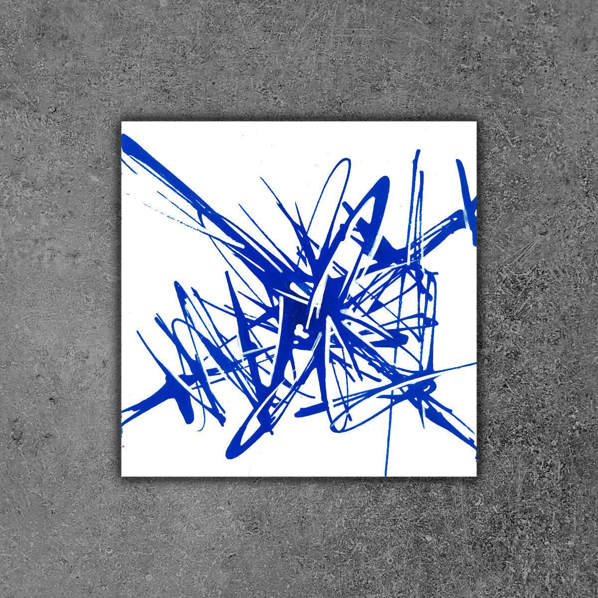 sans titre 
 2019-085. Peinture acrylique sur bois. 10 x 10 cm. 
2019 – Dominique Vial