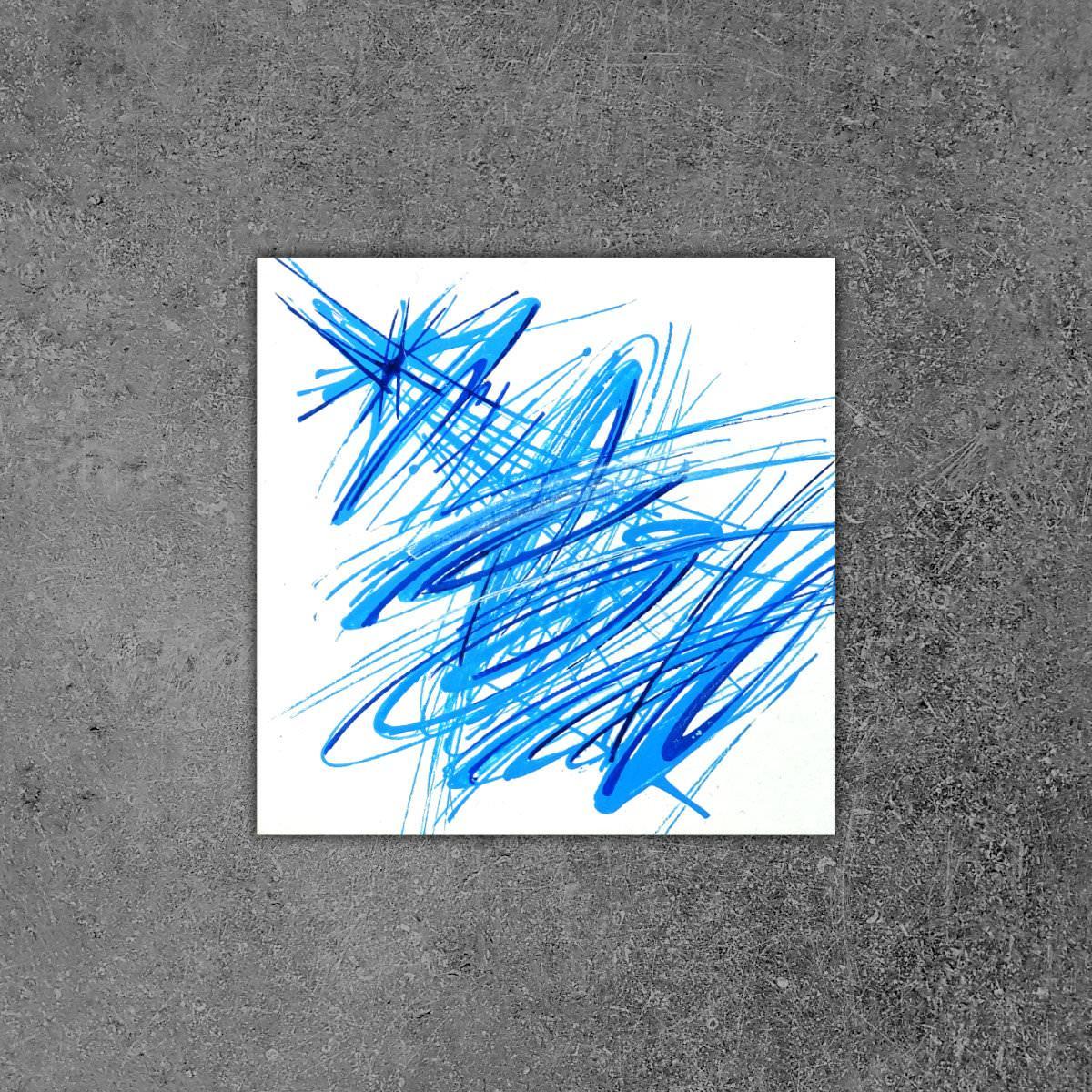 sans titre 
 2019-086. Peinture acrylique sur bois. 10 x 10 cm. 
2019 – Dominique Vial