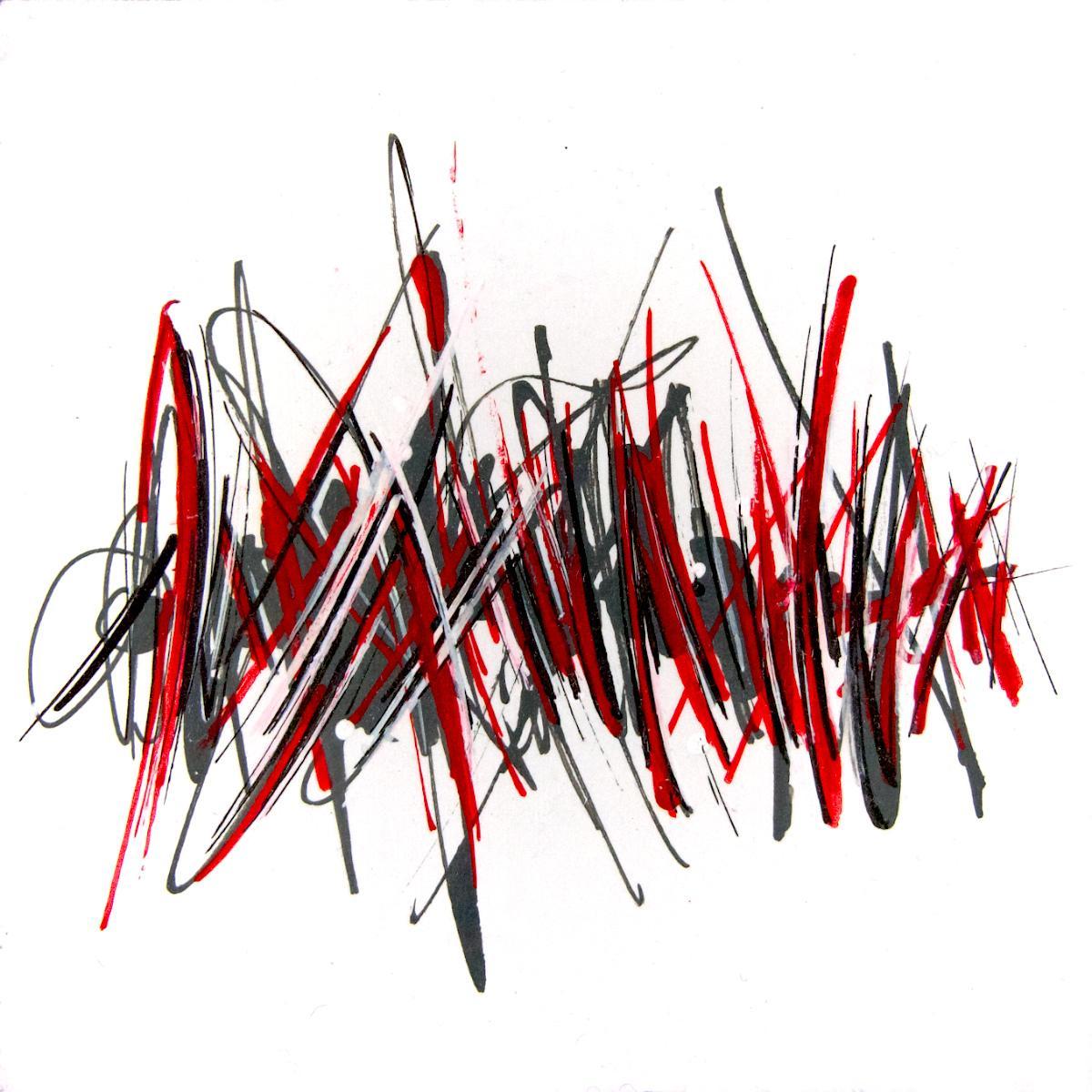 sans titre 
 2019-087. Peinture acrylique sur bois. 10 x 10 cm. 
2019 – Dominique Vial