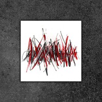 sans titre 
 2019-087. Peinture acrylique sur bois. 10 x 10 cm. 
2019 – Dominique Vial