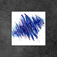 sans titre 
 2019-090. Peinture acrylique sur bois. 10 x 10 cm. 
2019 – Dominique Vial