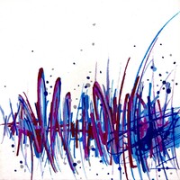 sans titre 
 2019-092. Peinture acrylique sur bois. 10 x 10 cm. 
2019 – Dominique Vial