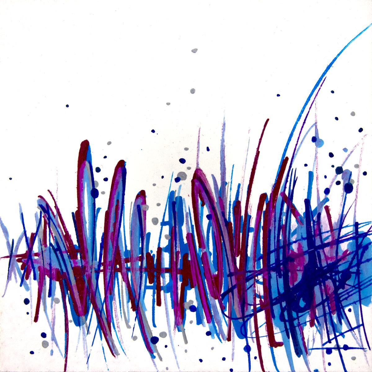 sans titre 
 2019-092. Peinture acrylique sur bois. 10 x 10 cm. 
2019 – Dominique Vial