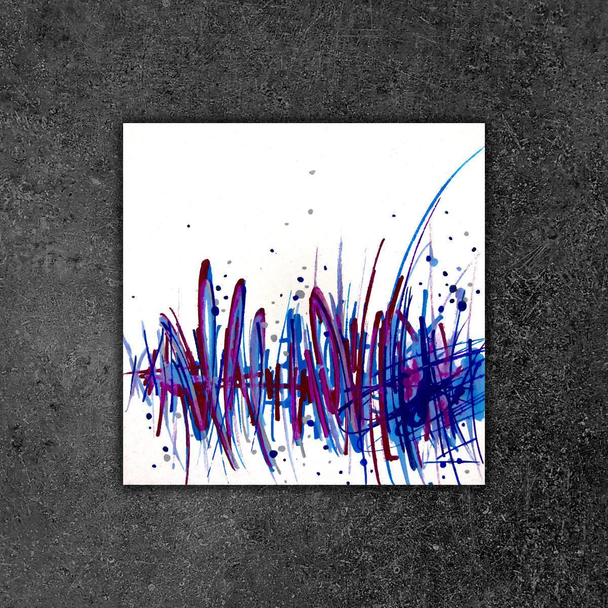 sans titre 
 2019-092. Peinture acrylique sur bois. 10 x 10 cm. 
2019 – Dominique Vial