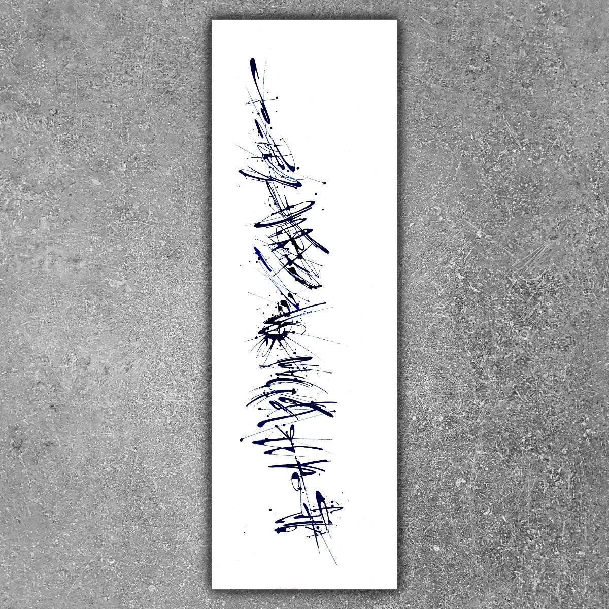 sans titre 
 2019-096. Acrylique sur bois. 60 x 20 cm. 
2019 – Dominique Vial