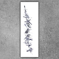 sans titre 
 2019-096. Acrylique sur bois. 60 x 20 cm. 
2019 – Dominique Vial