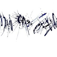 sans titre 
 2019-096. Acrylique sur bois. 60 x 20 cm. 
2019 – Dominique Vial