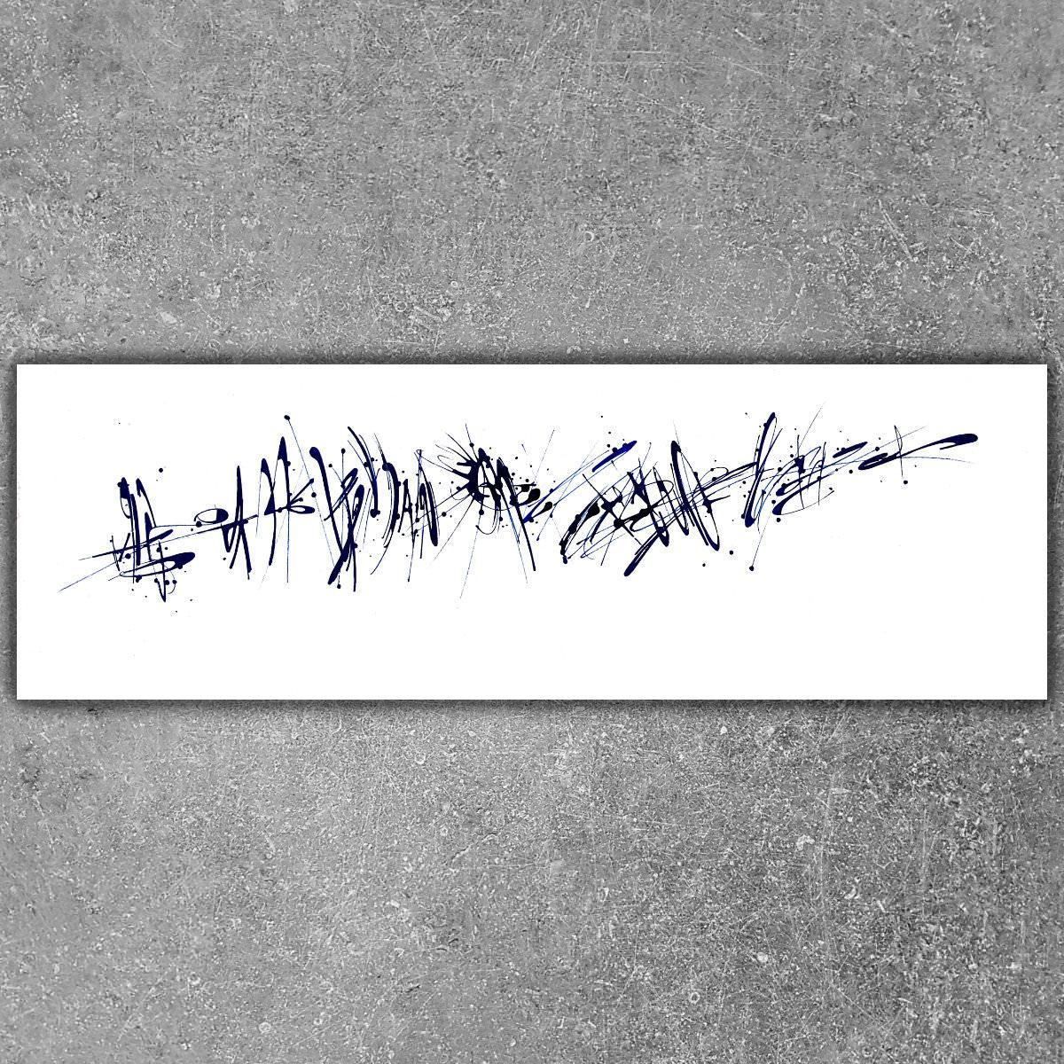 sans titre 
 2019-096. Acrylique sur bois. 60 x 20 cm. 
2019 – Dominique Vial