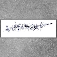 sans titre 
 2019-096. Acrylique sur bois. 60 x 20 cm. 
2019 – Dominique Vial