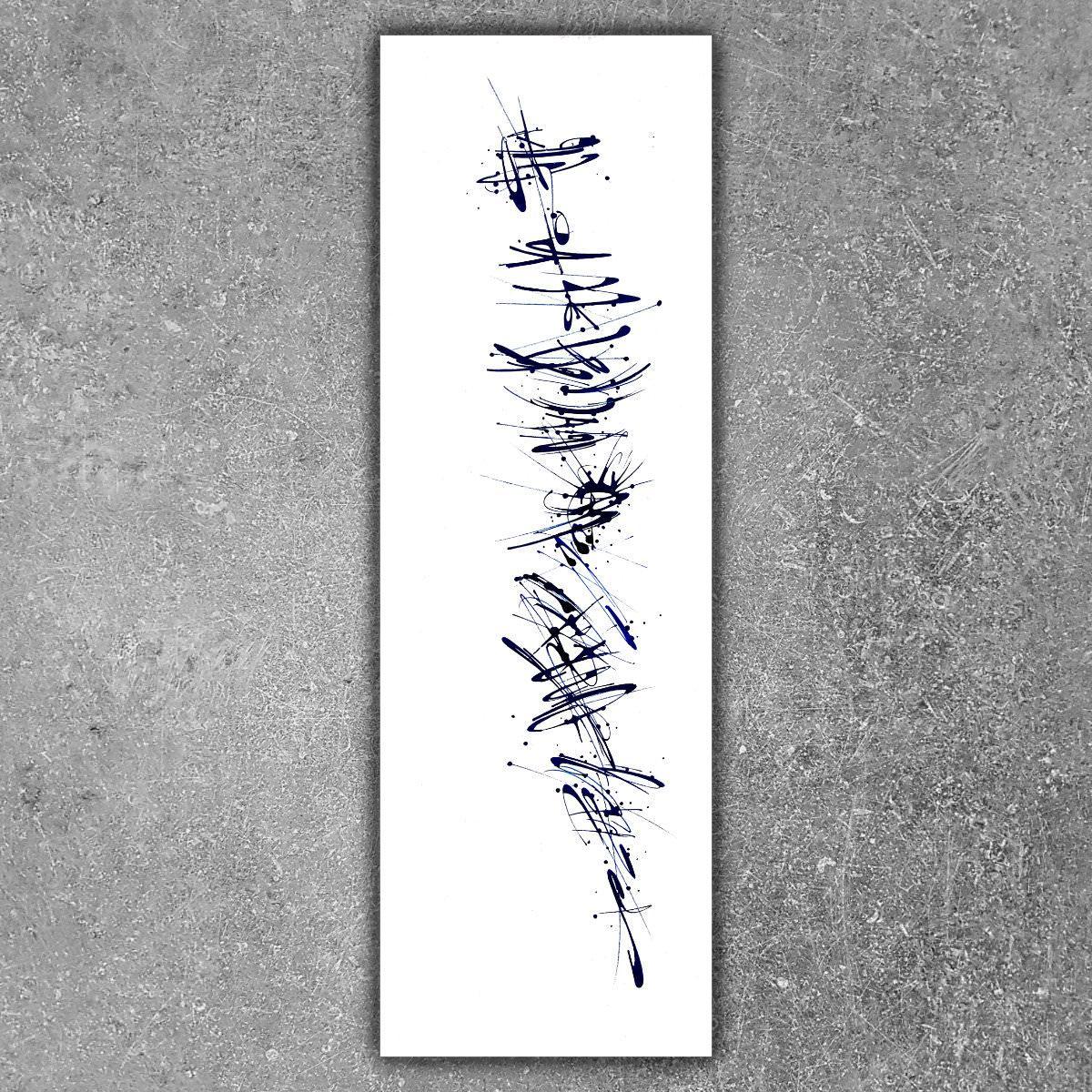 sans titre 
 2019-096. Acrylique sur bois. 60 x 20 cm. 
2019 – Dominique Vial