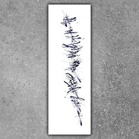 sans titre 
 2019-096. Acrylique sur bois. 60 x 20 cm. 
2019 – Dominique Vial