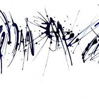 sans titre 
 2019-096. Acrylique sur bois. 60 x 20 cm. 
2019 – Dominique Vial