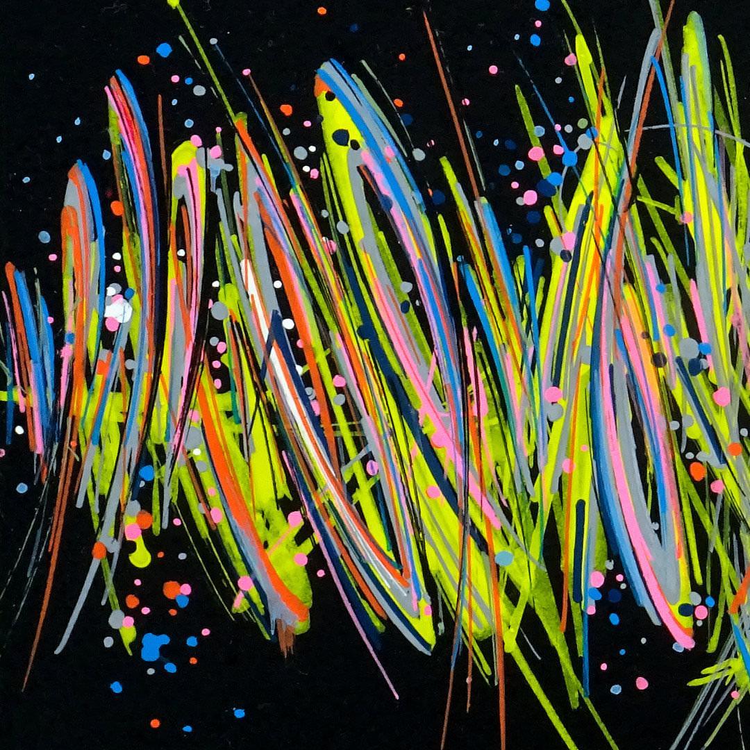 sans titre 
 2020-002. Peinture acrylique sur bois. 20 x 20 cm. 
2020 – Dominique Vial