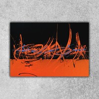 sans titre 
 2020-003. Peinture acrylique sur bois. 30 x 20 cm. 
2020 – Dominique Vial