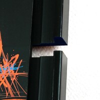 sans titre 
 2020-003. Peinture acrylique sur bois. 30 x 20 cm. 
2020 – Dominique Vial