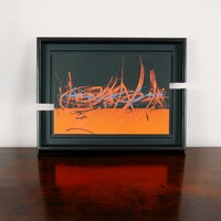 sans titre 
 2020-003. Peinture acrylique sur bois. 30 x 20 cm. 
2020 – Dominique Vial