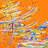 sans titre 
 2020-004. Peinture acrylique sur bois. 20 x 20 cm. 
2020 – Dominique Vial