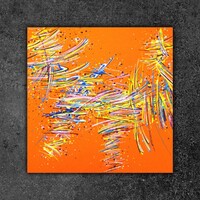 sans titre 
 2020-004. Peinture acrylique sur bois. 20 x 20 cm. 
2020 – Dominique Vial